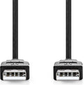 Nedis USB-kabel m USB A Zwart Zwart — EAN 5412810274611