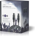 Nedis Speaker-Kabel - 48 0.20 - Koper - m - Rond - PVC - Donkergrijs - Gift Box - afbeelding 4