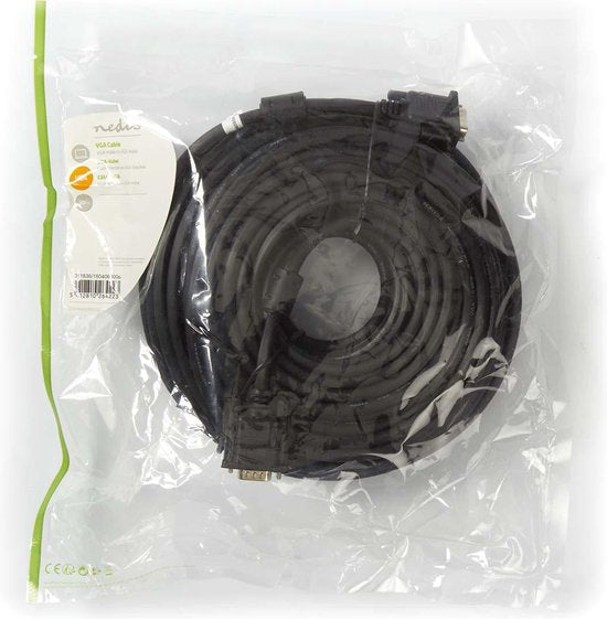VGA-kabel | VGA male  -  VGA male | m | Zwart - afbeelding 2