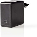 Nedis thuislader met 1 USB-C PD poort - 60W Zwart — EAN 5412810293278