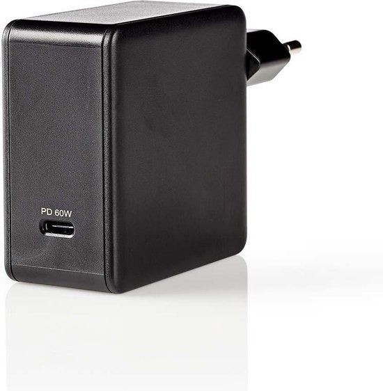 Nedis thuislader met 1 USB-C PD poort - 60W - afbeelding 1