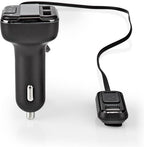 Nedis FM-Audiotransmitter voor Auto - Gefixeerd - Handsfree bellen - 0.8 " - LED-Scherm - Bluetooth - 5.0 V DC / 1.0 A / 5.0 V DC / 2.4 A - Google Assistant / Siri - Grijs / Zwart - afbeelding 6