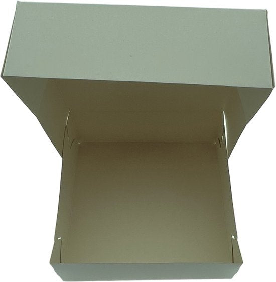 Leeg (vouw) Doosje wit Universeel (Bonbons etc.) 80 st afmeting 14 cm x 14 cm x 5 cm(LxBxH) - afbeelding 1