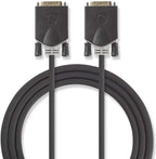 Nedis DVI-Kabel - DVI-D 24+1-Pins Male - DVI-D 24+1-Pins Male - 2560x1600 - Verguld - 2.00 m - Recht - PVC - Antraciet - Blister - afbeelding 7