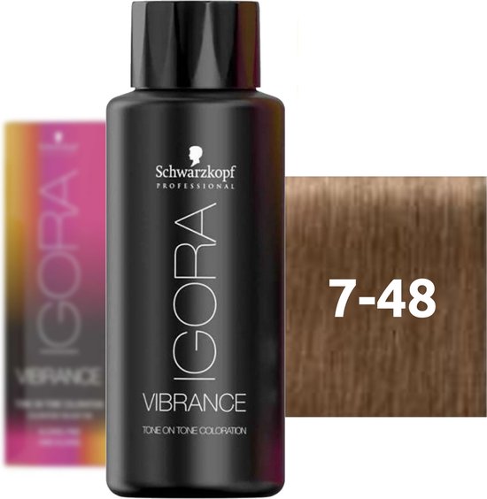 Schwarzkopf Igora Vibrance Medium Blonde Beige Red 7-48 60ml - afbeelding 2
