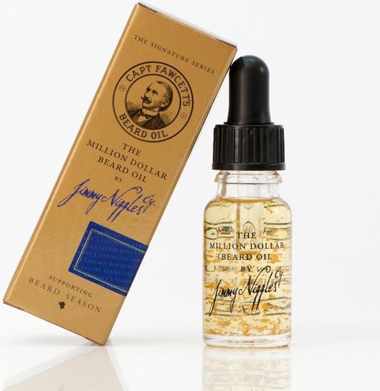 Captain Fawcett - (Beard Oil) With Gold Flakes Million Dollar (Beard Oil) - afbeelding 1