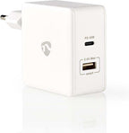 Nedis thuislader met 1 USB-C PD en 1 USB-A poort - 57W - afbeelding 3