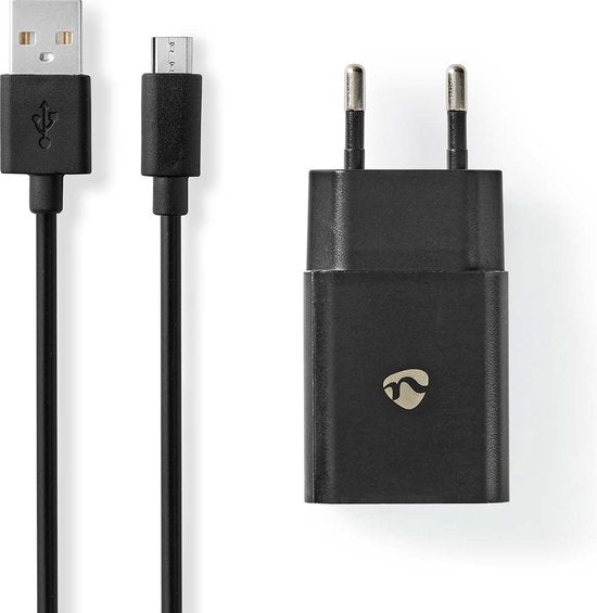 Nedis Oplader - 12 W - 1x 2.1 A - Outputs: 1 - USB-A - Micro-USB - 1.00 m - Single Voltage Output - Zwart - afbeelding 9