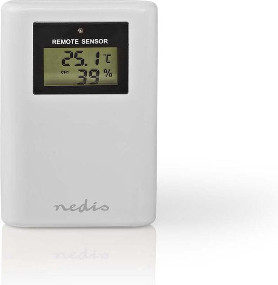 Nedis Weerstation - Binnen & Buiten - Radiogestuurde klok - Inclusief draadloze weersensor - Weersvoorspelling - Barometer - Tijdweergave - LCD met Achtergrondverlichting - Wekkerfunctie - afbeelding 8