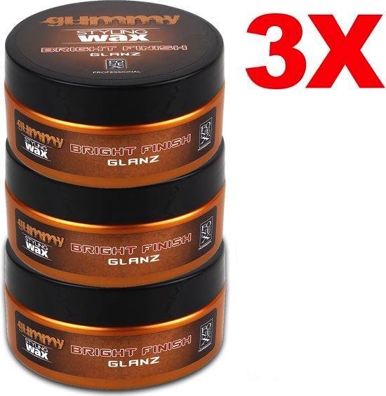 Fonex Gummy Styling Wax Bright Finish 3-Pack - afbeelding 1