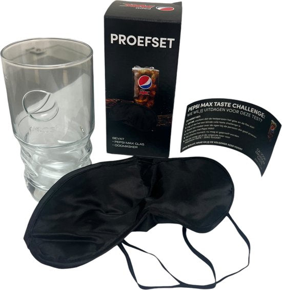 10 x Origineel Pepsiglas per Stuk Verpakt 250ml met Oogmasker SALE !!! - afbeelding 6