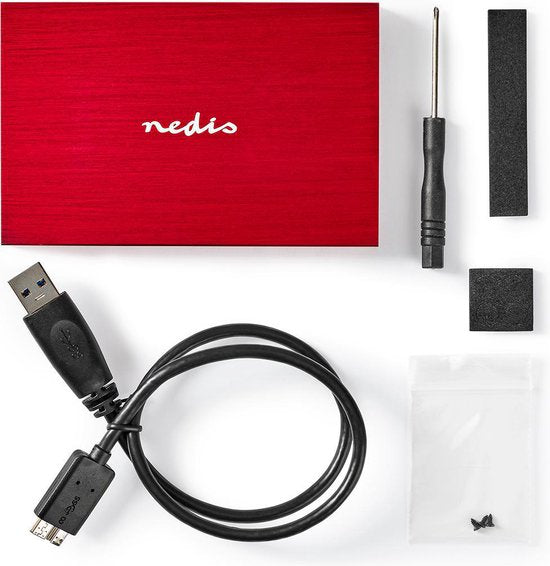 Nedis Hardeschijfbehuizing | 2.5 " | SATA III 6 Gb/s | USB 3.2 Gen1 | USB Type-A | Aluminium / Kunststof - afbeelding 8