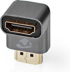 Nedis HDMI-Adapter - HDMI Connector / HDMI Male - HDMI Output - Verguld - 90° Gehoekt - Aluminium - Gun Metal Grijs - 1 Stuks - Cover Window Box - afbeelding 12
