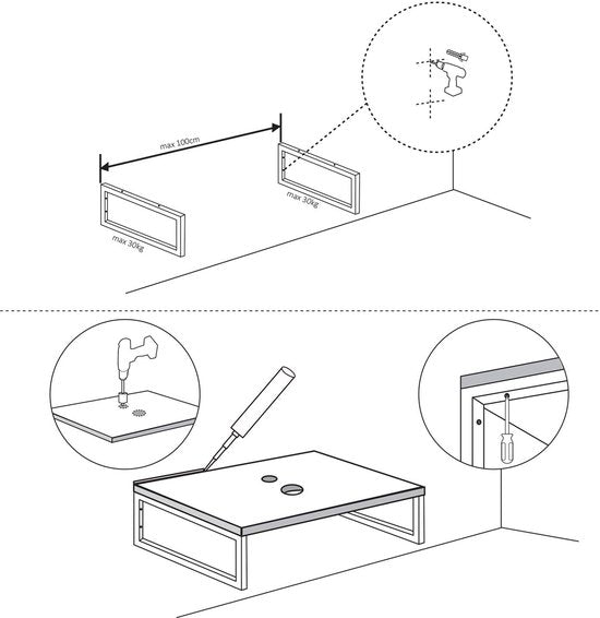 Differnz Ophangbeugel Voor wastafel 15 x 2.5 x 44 cm chroom - afbeelding 4