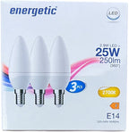 6 stuks (2x3) Energetic Kaars E14 Warm Wit (2700K) 2,9 W (25 W) - afbeelding 2