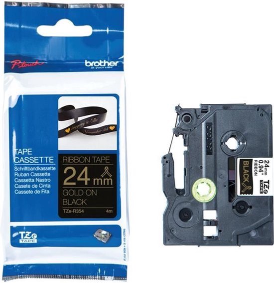 Brother TZE-R354 printerlint 24 mm Goud - afbeelding 9