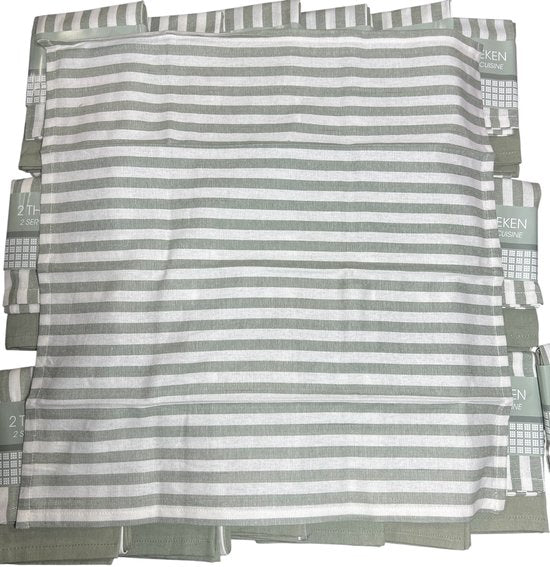 40 x Theedoek 50 cm x 50 cm Grijs 100 % Katoen - afbeelding 5