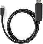 Nedis USB-C Adapter - USB 3.2 Gen 1 - USB-C Male - HDMI Connector - 4K@60Hz - 2.00 m - Rond - Vernikkeld - PVC - Zwart - Doos - afbeelding 5