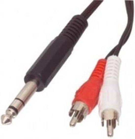 Nedis Stereo-Audiokabel - 6,35 mm Male - 2x RCA Male - Vernikkeld - 2.00 m - Rond - Polybag - afbeelding 11