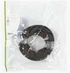 CAT6 Netwerkkabel - RJ45 Male - RJ45 Male - S/FTP - 15.0 m - Rond - LSZH - Zwart - Polybag - afbeelding 3