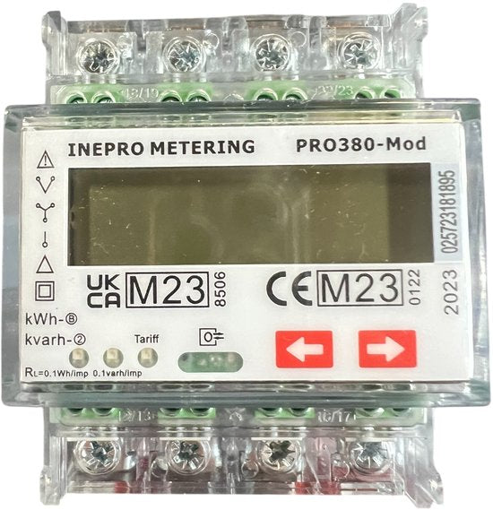 Inepro Metering Pro 380-S inepro Metering kWh-meters - 3 fase MID / 260 Pro380-MOD-CT3x1,5/6Amp 230/400V MID 4TE, Elektriciteitsmeter, KWH1085PRO, Beschermingsgraad (IP): IP50 | Uitvoering: Meetwaardeomvormer - afbeelding 1