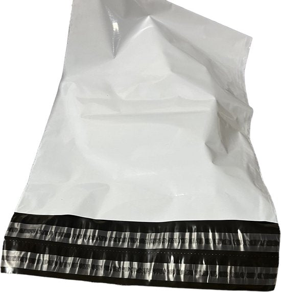 100x Verzendzakken 650 x 750 mm met retourstrip - Ideaal voor het verzenden van kleding, accessoires en documenten - afbeelding 1