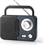Nedis FM-Radio - Draagbaar Model - FM - Batterij Gevoed / Netvoeding - Analoog - 2.4 W - Zwart-Wit Scherm - Koptelefoonoutput - IP20 - Handvat - Grijs / Zwart - afbeelding 5