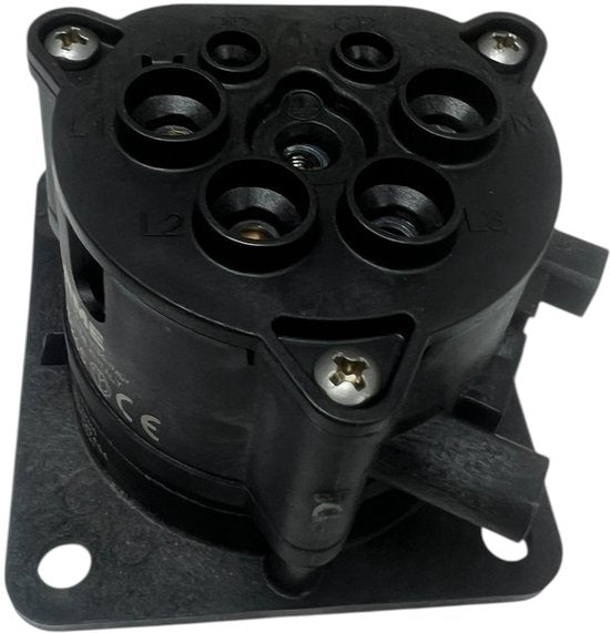 SCAME FLUSH-MOUNTING SOCKET 3P 32A LAADPAALONDERDEEL - afbeelding 3