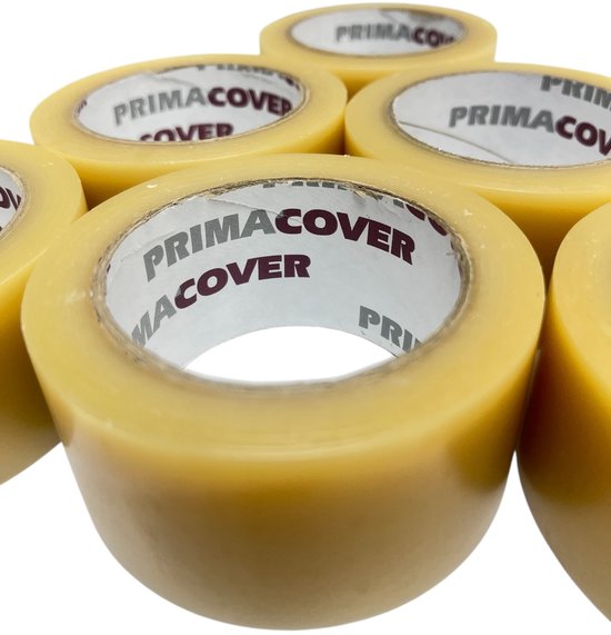 6x Primacover PE - MULTI Tape, Transparante Universele Montagetape voor oa Stucloper etc, laat geen resten achter 50mm x 33 mtr. - afbeelding 1