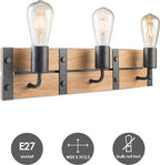 Home Sweet Home - Industriële Wandlamp Denton - Muurlamp gemaakt van hout - Antraciet - 55/11/13cm - wandlamp geschikt voor woonkamer, slaapkamer- geschikt voor E27 LED lichtbron - afbeelding 2