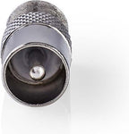 Nedis Satelliet- en Antenne-Adapter - IEC (Coax) Male - F-Female - Vernikkeld - 75 Ohm - Recht - Metaal - Zilver - 10 Stuks - Polybag - afbeelding 2