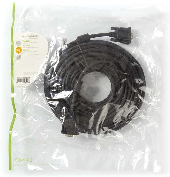 VGA-kabel | VGA male  -  VGA male | m | Zwart - afbeelding 20