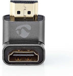 Nedis HDMI-Adapter - HDMI Connector / HDMI Male - HDMI Output - Verguld - 90° Gehoekt - Aluminium - Gun Metal Grijs - 1 Stuks - Cover Window Box - afbeelding 11