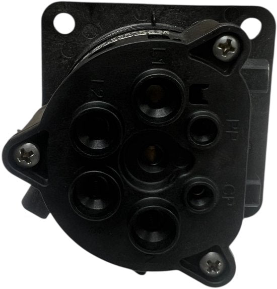 SCAME FLUSH-MOUNTING SOCKET 3P 32A LAADPAALONDERDEEL - afbeelding 2