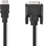Nedis HDMI Kabel - HDMI Connector - DVI-D 24+1-Pins Male - 1080p - Vernikkeld - 5.00 m - Recht - PVC - Zwart - Envelop - afbeelding 2