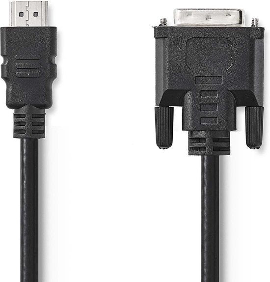 Nedis HDMI Kabel - HDMI Connector - DVI-D 24+1-Pins Male - 1080p - Vernikkeld - 5.00 m - Recht - PVC - Zwart - Envelop - afbeelding 2