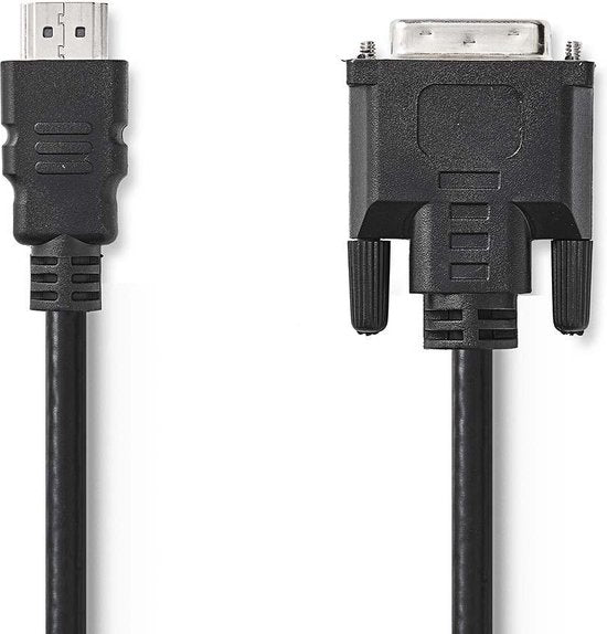 HDMI Kabel - HDMI Connector - DVI-D 24+1-Pins Male - 1080p - Vernikkeld - 2.00 m - Recht - PVC - Zwart - Envelop - afbeelding 9