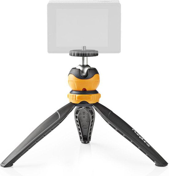Nedis Statief - Maximaal draagvermogen: 1.5 kg - Minimale werkhoogte: 11.0 cm - Maximale werkhoogte: 16.0 cm - 1 Segment - Gefixeerd - Inclusief reistas - ABS / Nylon - Oranje / Zwart - afbeelding 5