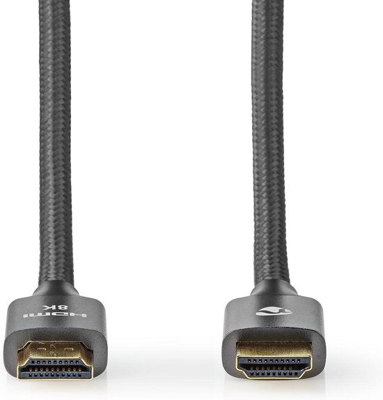 Nedis Ultra High Speed ​​HDMI-Kabel - HDMI Connector - HDMI Connector - 8K@60Hz - 48 Gbps - 1.00 m - Rond - 6.3 mm - Gun Metal Grijs - Cover Window Box - afbeelding 16