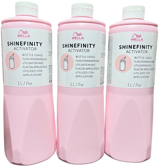 3 x 1000 ml Wella Shinefinity Activator Bottle Usage - afbeelding 1