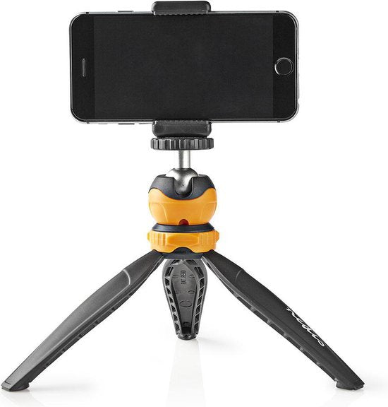 Nedis Statief - Maximaal draagvermogen: 1.5 kg - Minimale werkhoogte: 11.0 cm - Maximale werkhoogte: 16.0 cm - 1 Segment - Gefixeerd - Inclusief reistas - ABS / Nylon - Oranje / Zwart - afbeelding 10