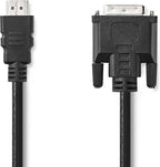 HDMIâ„¢- DVI-Kabel | HDMIâ„¢-Connector - DVI-D 24+1-Pins Male | 2,0 m | Zwart - afbeelding 2
