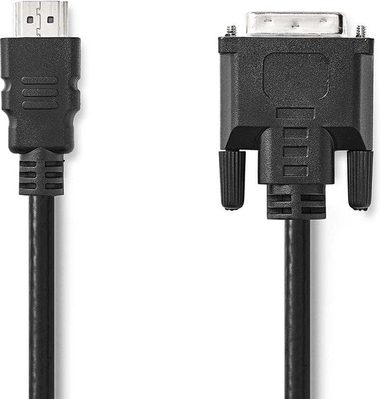 Nedis HDMI Kabel - HDMI Connector - DVI-D 24+1-Pins Male - 1080p - Vernikkeld - 3.00 m - Recht - PVC - Zwart - Label - afbeelding 3