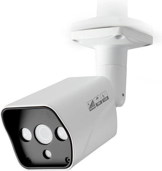 Nedis CCTV-Beveiligingscamera - HD 720p - Nachtzicht: 20 m - Netvoeding - 1/4" CMOS - Kijkhoek: 63 ° - Lens: 3.6 mm - ABS - Wit / Zwart - afbeelding 1