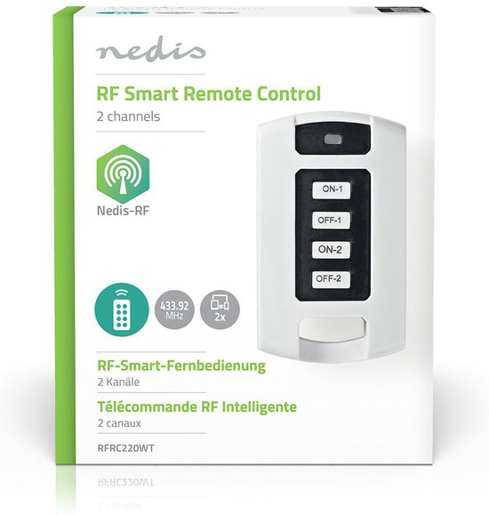 Nedis RF-Afstandsbediening - 2 Kanalen - Programmeerbare knoppen - afbeelding 6