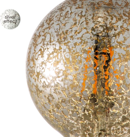 Home Sweet Home - Edison Vintage E27 LED filament lichtbron Globe - Goud - 9.5/9.5/13.5cm - G95 Deco - Retro LED lamp - Dimbaar - 4W 340lm 2700K - - afbeelding 5