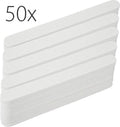 50x rechte nagelvijl #100/180, wit - afbeelding 1