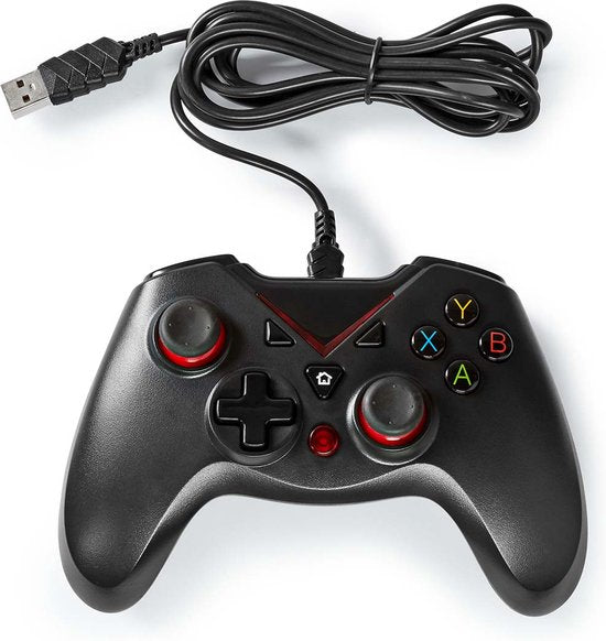Nedis Gamepad - USB Type-A - USB Gevoed - PC - Aantal knoppen: 12 - Kabellengte: 1.60 m - Zwart - afbeelding 9