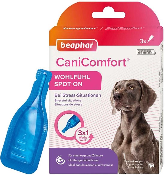 Beaphar CaniComfort - Rustgevende Spot-on voor honden - 3 pipetten - afbeelding 1