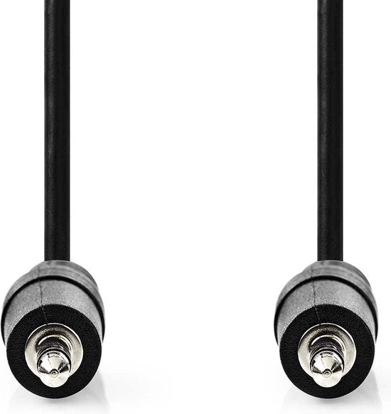 Nedis Stereo-Audiokabel - 3,5 Male - 3,5 Male - Vernikkeld - m - Rond - Zwart - Label - afbeelding 1